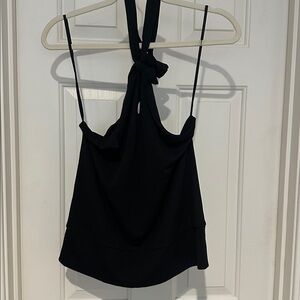 LOFT Elegant Black Halter Top